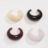 European & American Geometric Ins-Style Wide Face Acrylic Bangle - Colorful & Irregular Design