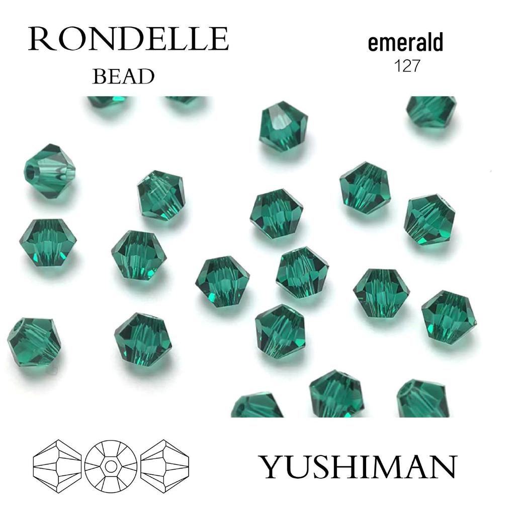 4mm Rhombus Beads - 200 Czech Quality Double Crimp Top Beads for DIY, Shuttle Weaving, and Embroidery