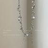 White moonlight tassel zircon necklace women's summer sweet and cool babes accessories niche design high-end clavicle chain