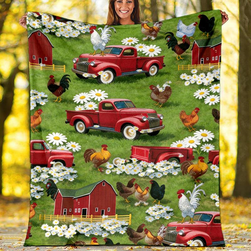 Statue of Liberty Fireworks Fleece Printed Flannel Blanket, Warm Soft Throw Sofa Bed Blanke 80cm x 120cm