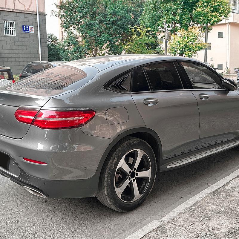 For Mercedes Benz GLC Coupe C253 2016- Car Rear Window Shutter Cover Trim Window Louver Side Vent Trim Auto Accessories