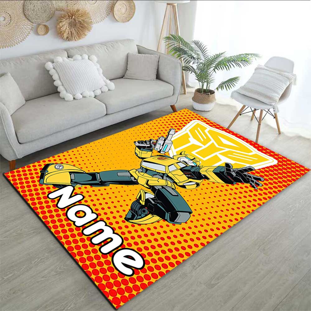 Transformers-Fans (8) Personalisieren Sie Ihren Namens-Teppich, Ihr Bürostuhl-Kissen, Ihr Geschenk für Schlafzimmer und Wohnzimmer zu Hause.