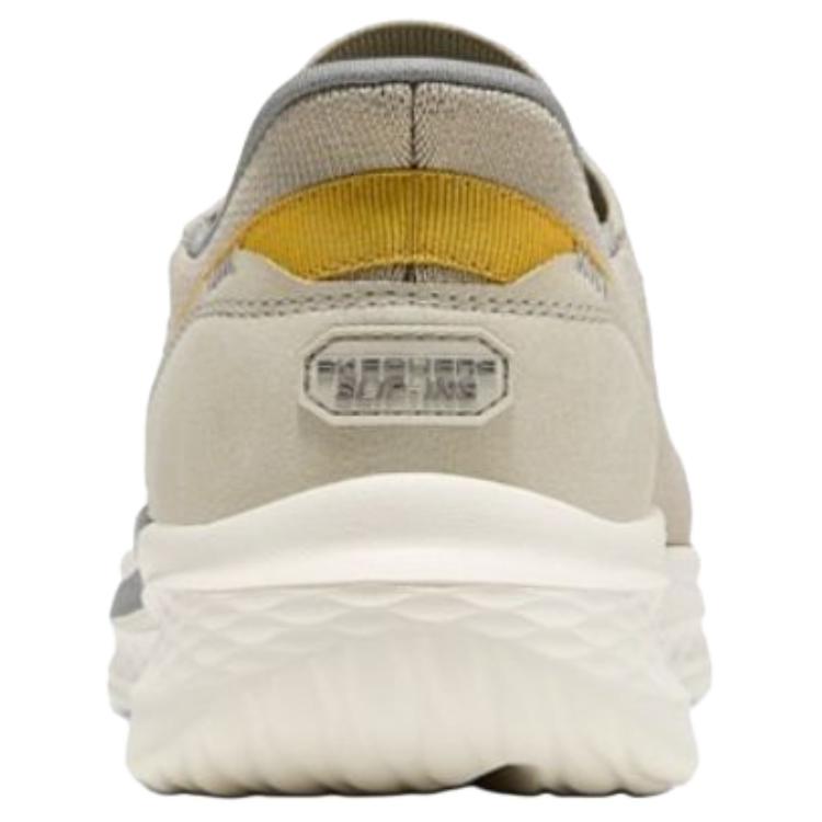 Skechers Slade Comfortable Versatile Breathable Supportive Rebound Walking Shoes Men Sneaker Gray Brown 211375-TPE