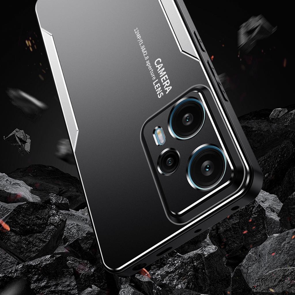 For Xiaomi Redmi Note 12T Pro 5G Phone Case Metal+TPU+PC Anti-drop Cover