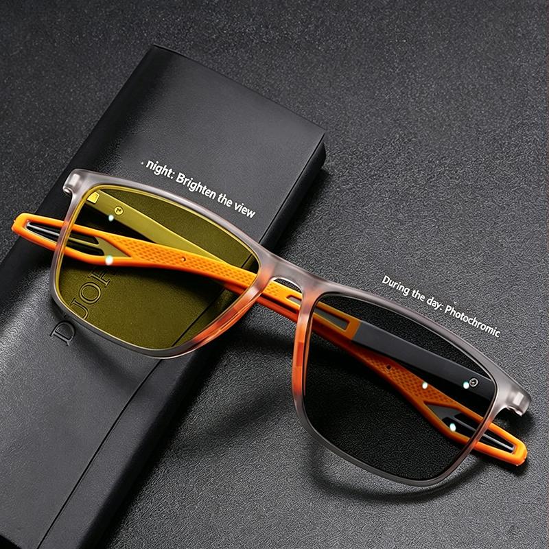 Fall Hot Selling Photochromic Night Vision PC Frame Unisex Sports Cycling Running Glasses Brand Model O62Y