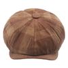 Autumn Winter Octagonal Cap Plaid Beret Female Painter's Cap British Newsboy Cap