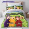 Set Copripiumino Trapuntato con Fantasia Teletubbies Federa Decorazione per la Casa Regalo (1 * copripiumino + 2 * federa, senza nucleo)