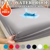 2026 NEW Waterproof Mattress Cover Solid Color Bed Fitted Sheet Protector Anti Dust Against Mites and Bacteria Bed Linens with Elastic