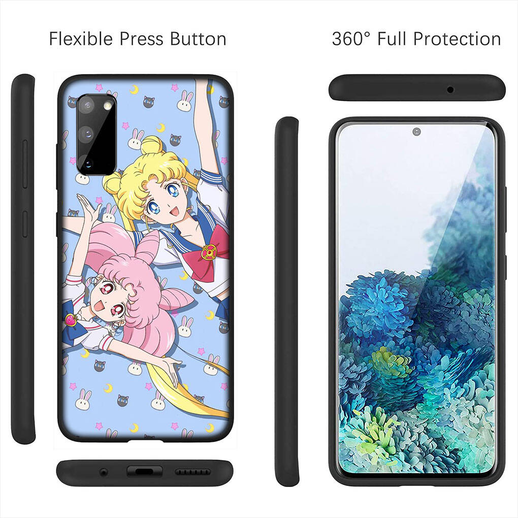 Cover for iPhone 17 16 15 Xiaomi Poco Redmi Note 14 13 12 11 Pro Max 9 16e Samsung Galaxy S25 S24 S23 OPPO Huawei Anime Sailor Moon Girl Phone Case