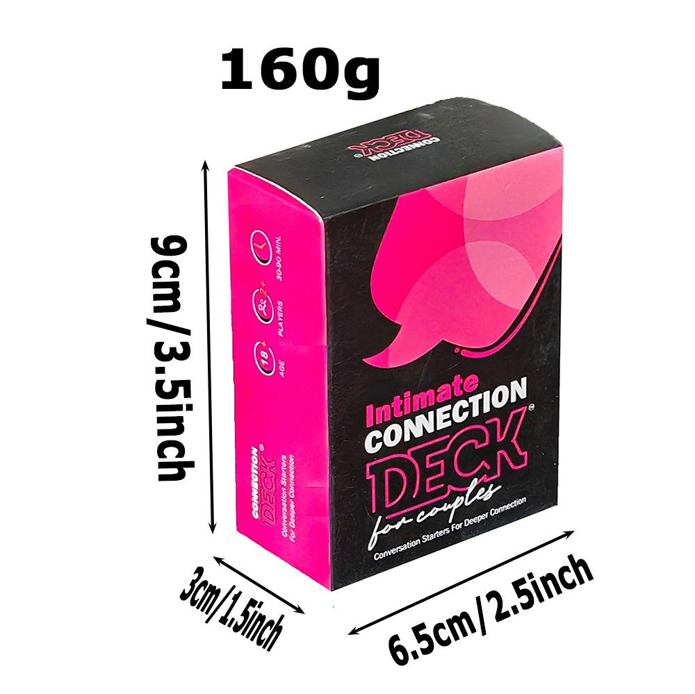 English Version Comeciton Deck Couple Game Cards, Affectionate Conversation Card Board Game