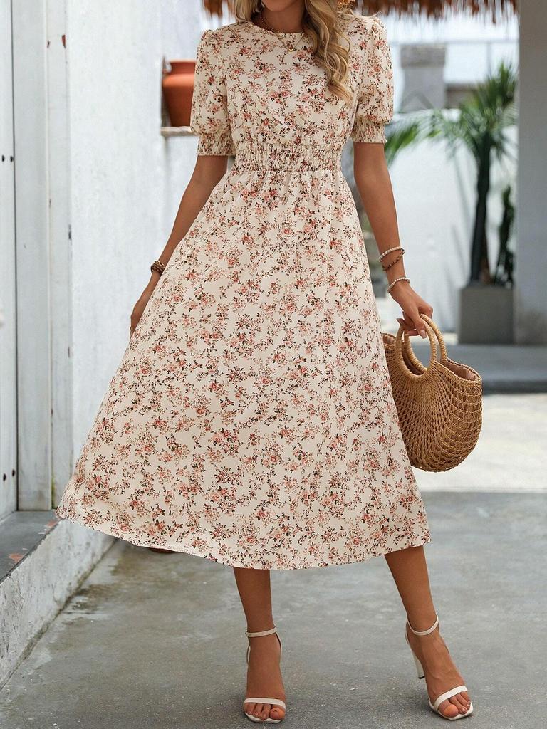 2025 Floral Vacation Dress: New Spring/Summer, European & American Style