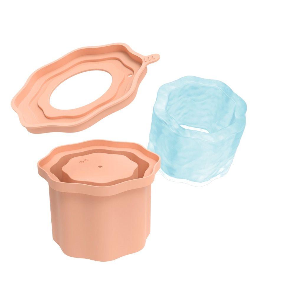 Silicone Silicone Ice Molds with Lid Ice Cube Maker Mold for Stanley Cup 20-40oz