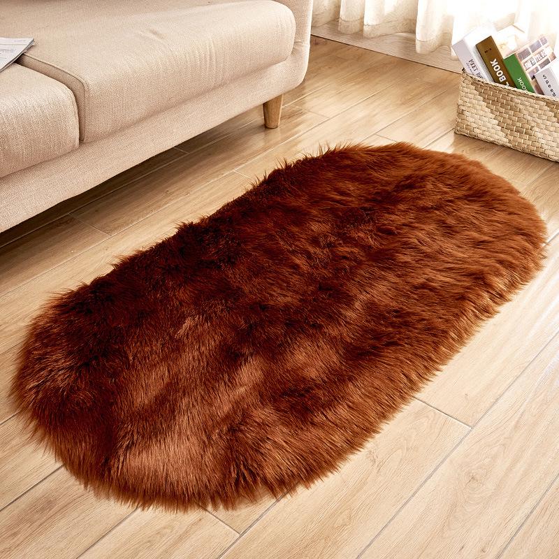 European Style Non-Slip Imitation Wool Carpet - Dirt-Resistant Living Room Sofa Floor Mat