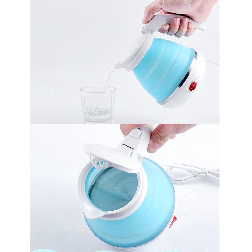 Czajnik elektryczny przenośny 680W Silikonowy Mini Składany Czajniki Elektryczne 110-240V Czajnik Podróżny