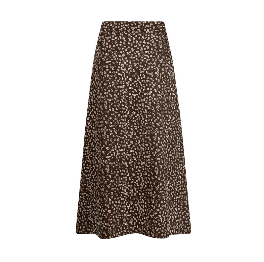 Women's Fashionable Floral Print Casual Daily Slit A-line Hip Bag Skirt