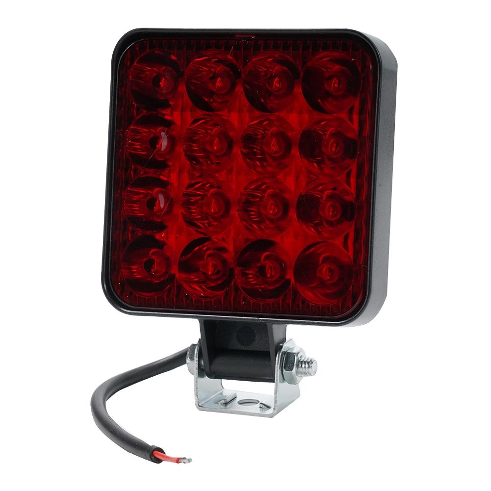 Heavy Duty 12V Work Light Pod with Unbreakable Lens and Adjustable Bracket