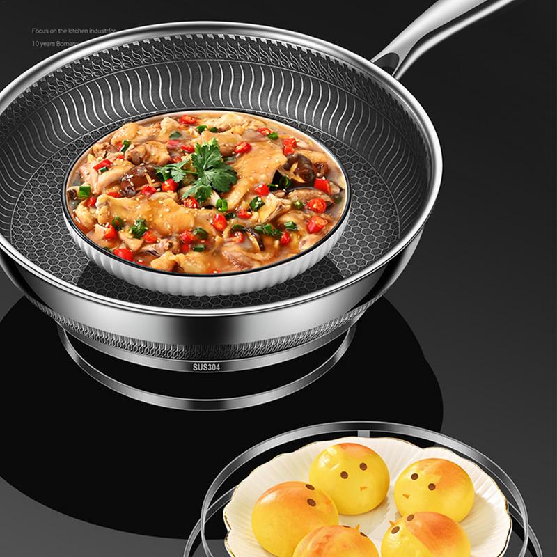 Heat Resistant Counter Pot Rack Stainless Steel Heat Resistant Counter Rack Double-Layer Kitchen Accessories Cooking Stand For