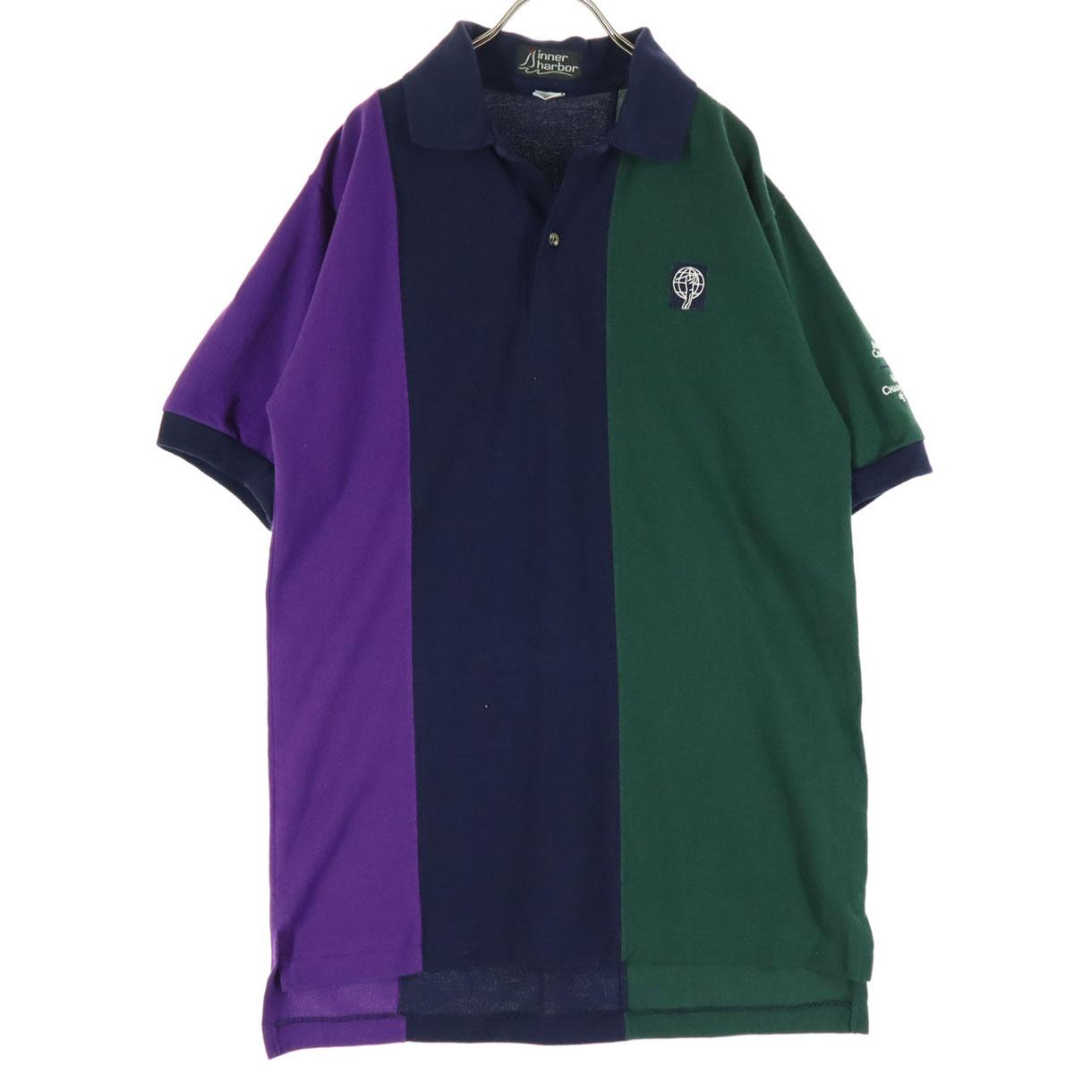 

Beauty products inner harbor one point Short sleeve Crazy pattern Polo shirt Men s Used