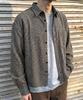UNDEROFF Crop Check Long Sleeve Shirt Black