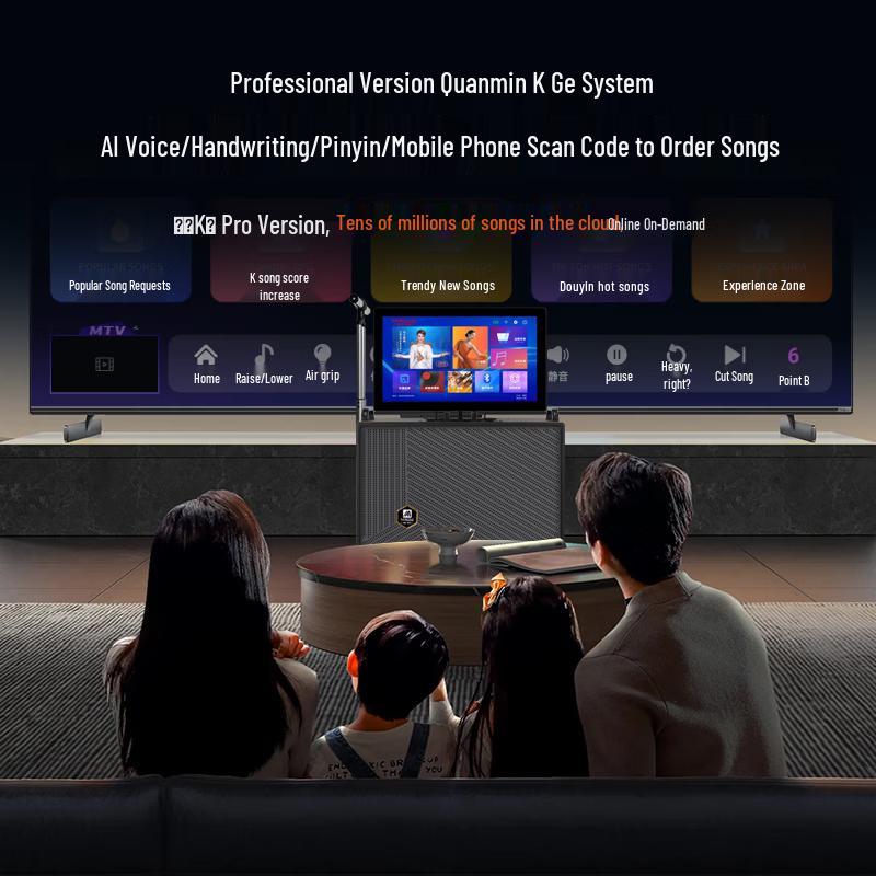 MALONE Portable Karaoke System with Display CN Plug (adapter Included)