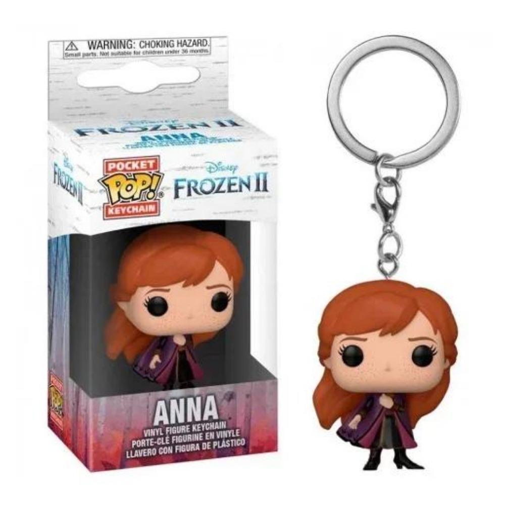 Pocket Figure Keychain Frozen 2 Princess Anna Elsa Olaf Collection Toys for Children with Box