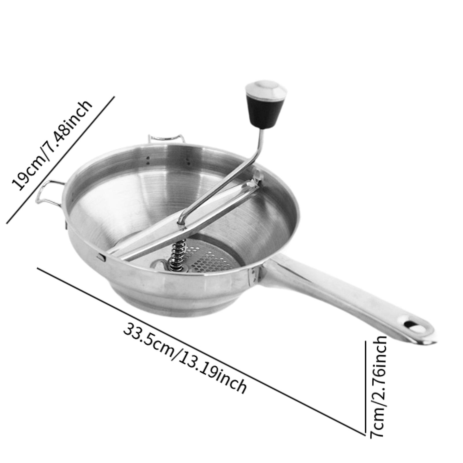 Hand Crank Food Mill Potato Masher with Handle Baby Food Grinder Manual Strainer for Mashing Grating Jams And Potatoes