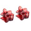 4cm Long 2pcs  Fancyin Colorful Triangle Small Hair Claws Crab Cat Ear Headwear for Women Colorful Hairclip Hair Accessories