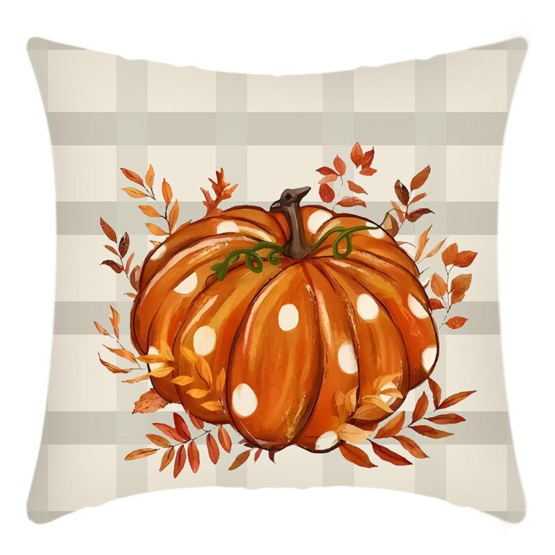 Neuer Kissenbezug Halloween Kürbis Buchstabenaufdruck Kissen Zuhause Sofa Kissenbezug