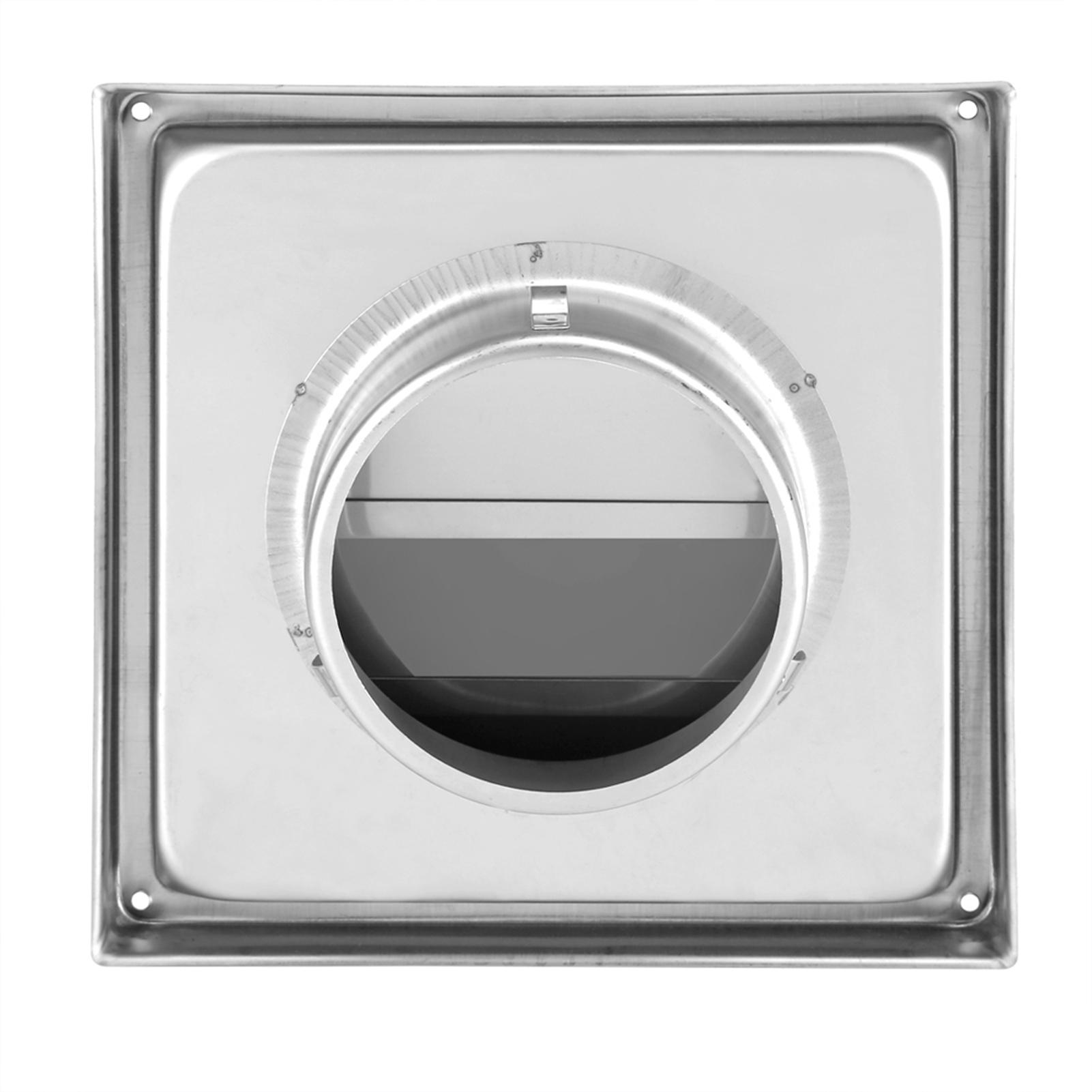 

95mm Stainless Steel Wall Air Vent Square Tumble Dryer Extractor Fan Outlet