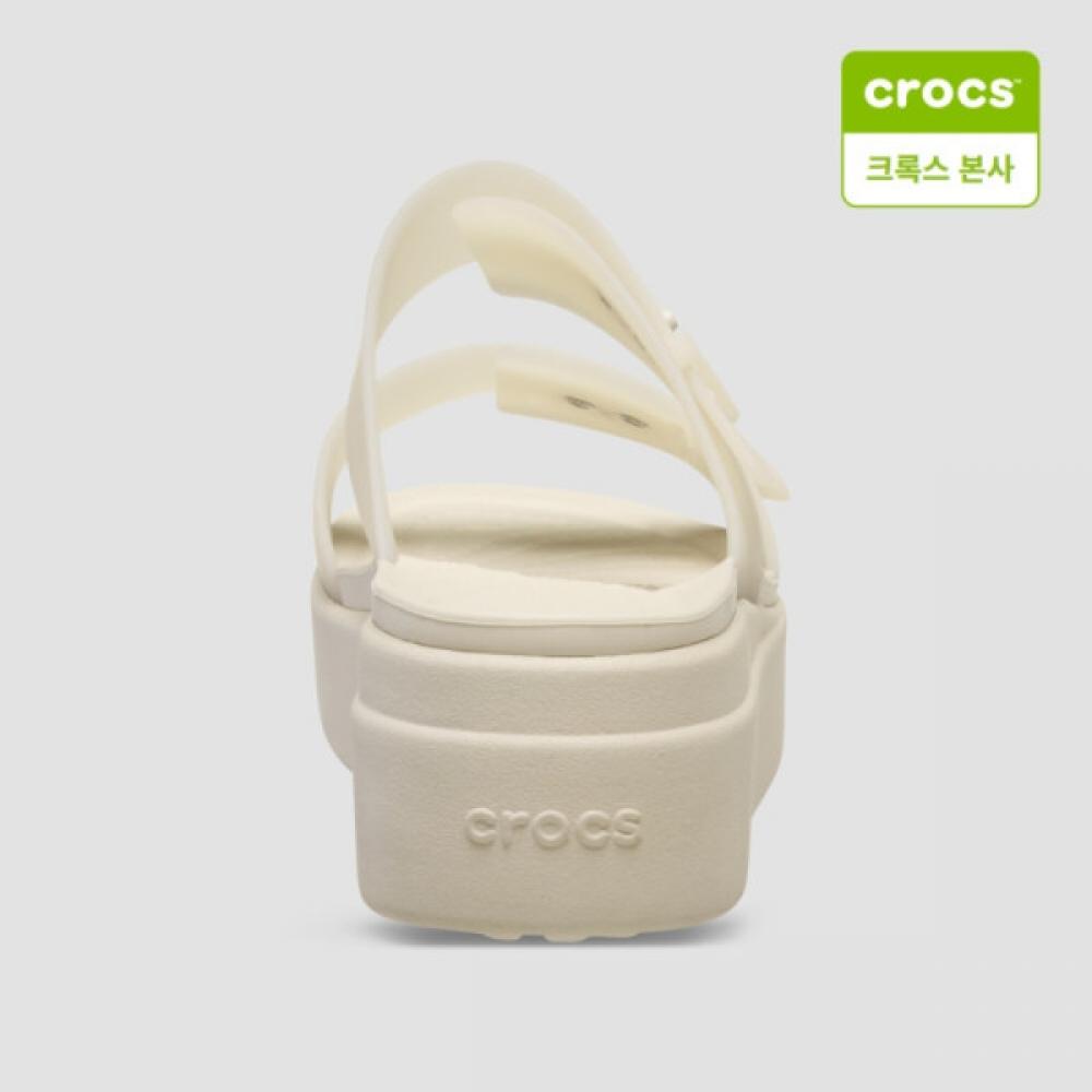 Crocs Starfield Suwon Brooklyn Buckle Frosted Raw Wedge 210980 0lh