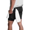 Men's Summer Muscle Size Shorts Simple Leisure Quick-Drying Shorts Exercise Loose Belt Bile Blue Ball Shorts Fitness Stretch 5" Shorts