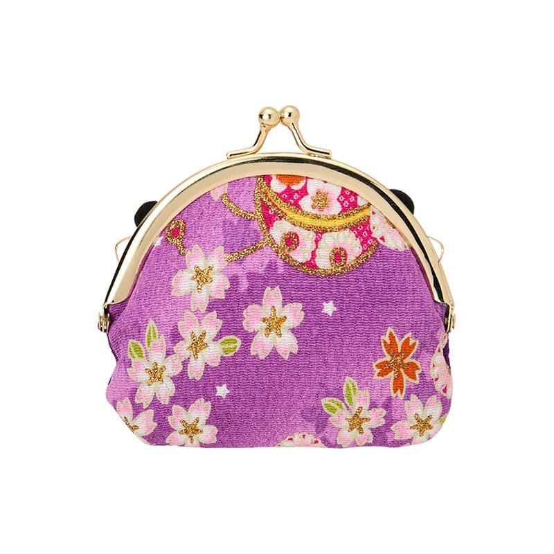 Sanrio KUROMI Clasp Wallet ( Japanese Style Face ) Japan NEW