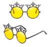 Retro Round Vintage Sunglasses Mirror Lens Uv400 Shadow Oversized Designer Women