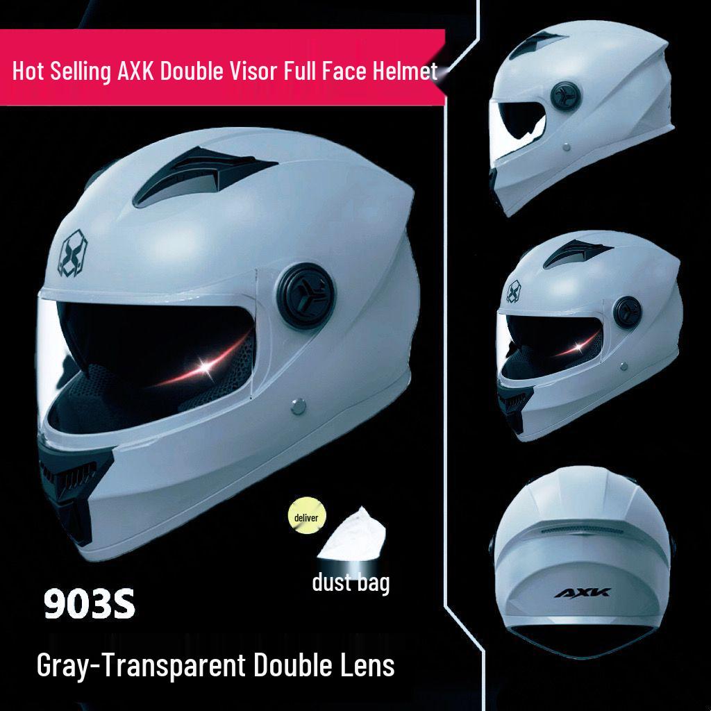 Double-Sided Mirror Electric Motorcycle Full-Face Helmet Unisex, Universal Summer Half Helmet