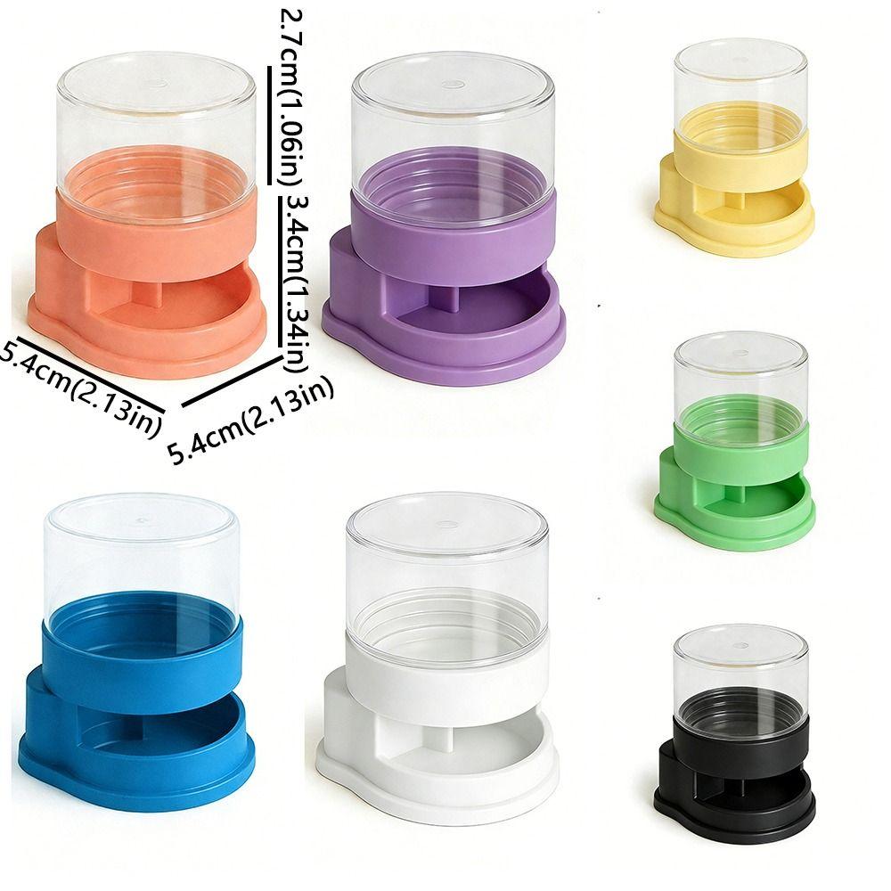 Detachable Reptiles Water Feeder Plastic Turtle Water Bowl Reptile Water Dispenser Tank Landscape