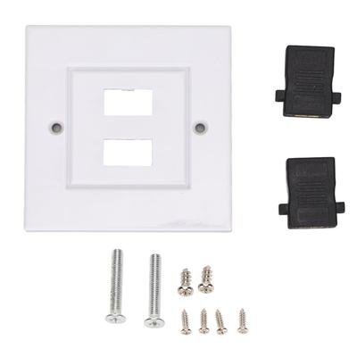 2 Port HD Multimedia Interface Wall Panel HD Multimedia Interface Socket Panel Cable Extension Coupler