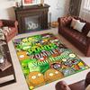 Personalized Crystal Velvet Carpet Custom Name Text,Plants vs. Zombies Anti Slip Area Rug For Home Decoration