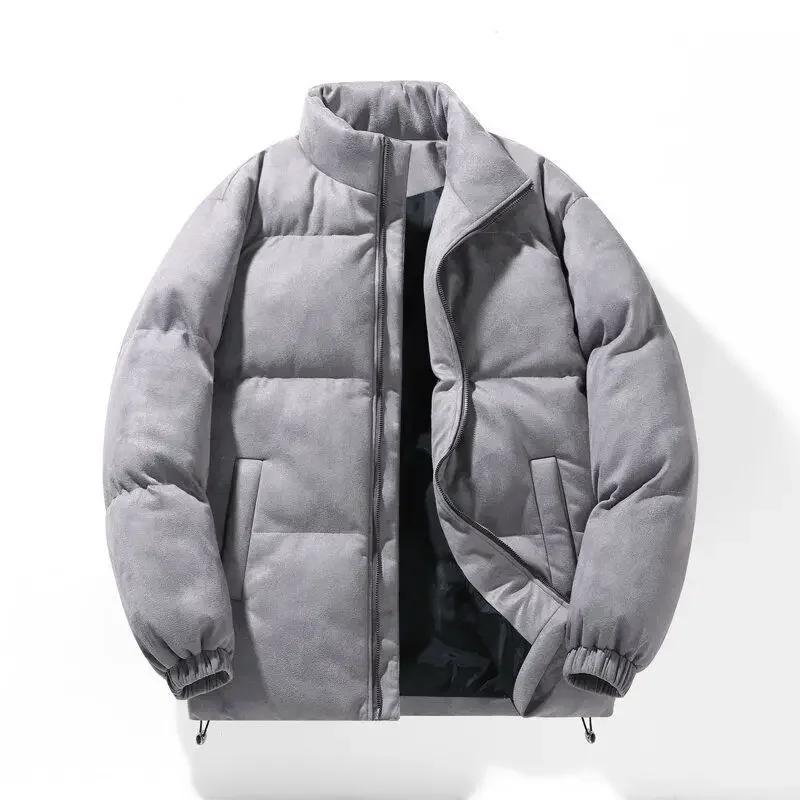 Parkas Padding Male Padded Coats Zipper Men's Down Jacket Short Korean Style Clothing Winter 2025 Youthful Clothes Reviews Many