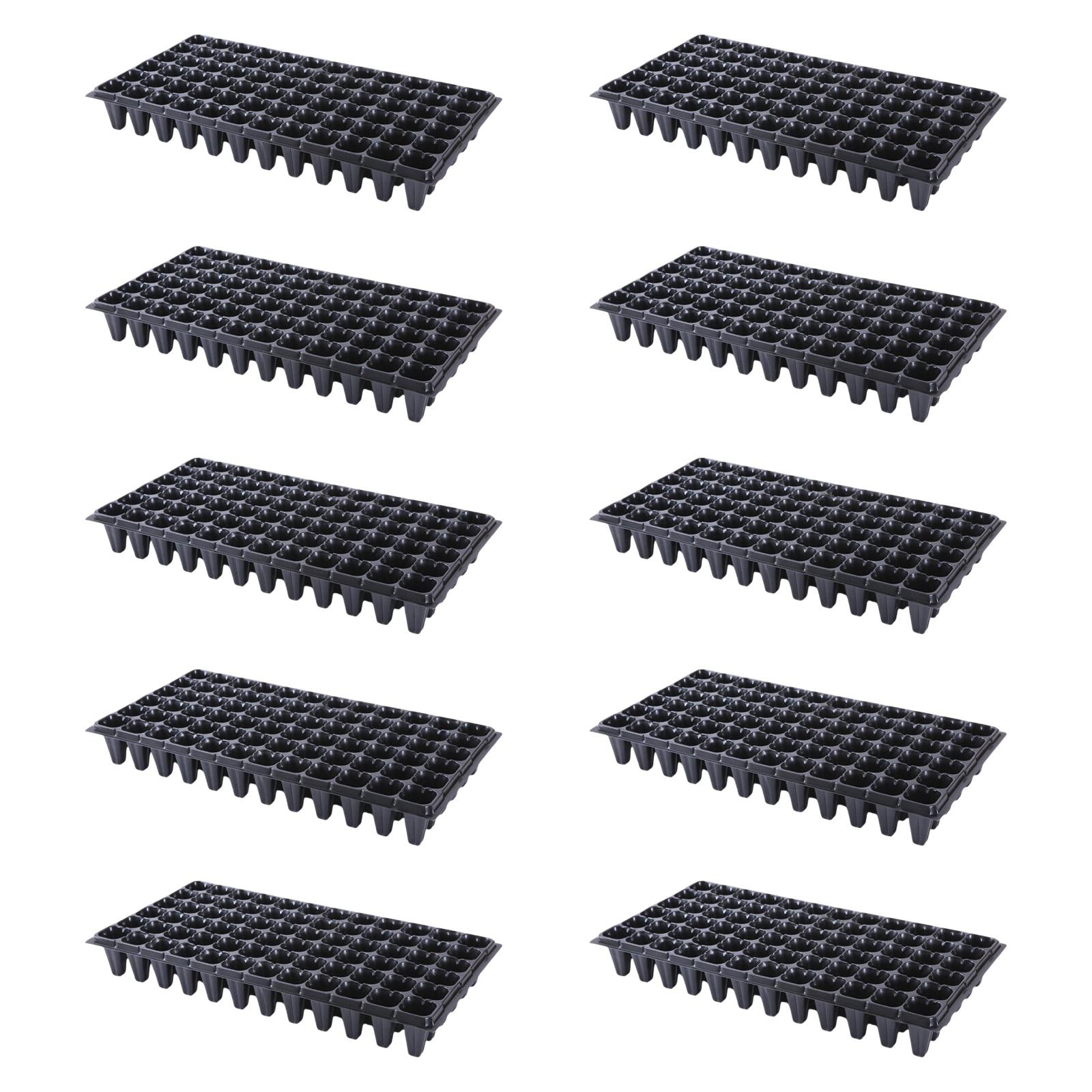 

10Pcs Seedling Nursery Starting Tray Multifunctional 21.2x11inch PP Material for Plant Propagation Lightweight Accessory