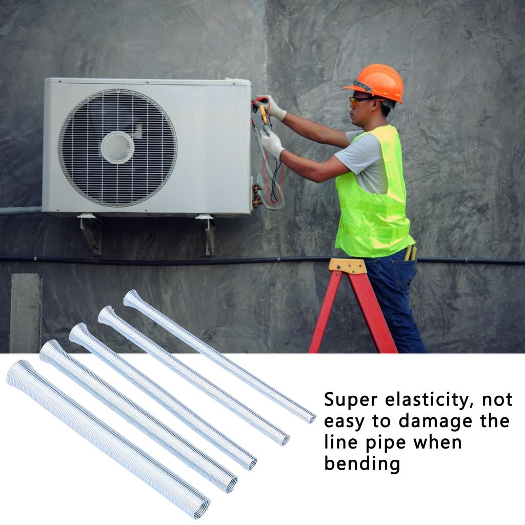 Spring Tubing Bender, 5Celsius8, 1Celsius2, 3Celsius8, 5Celsius16, 1Celsius4, Tool Steel, Easy Slide, for Soft Copper and Aluminum Tubing, All Sizes,