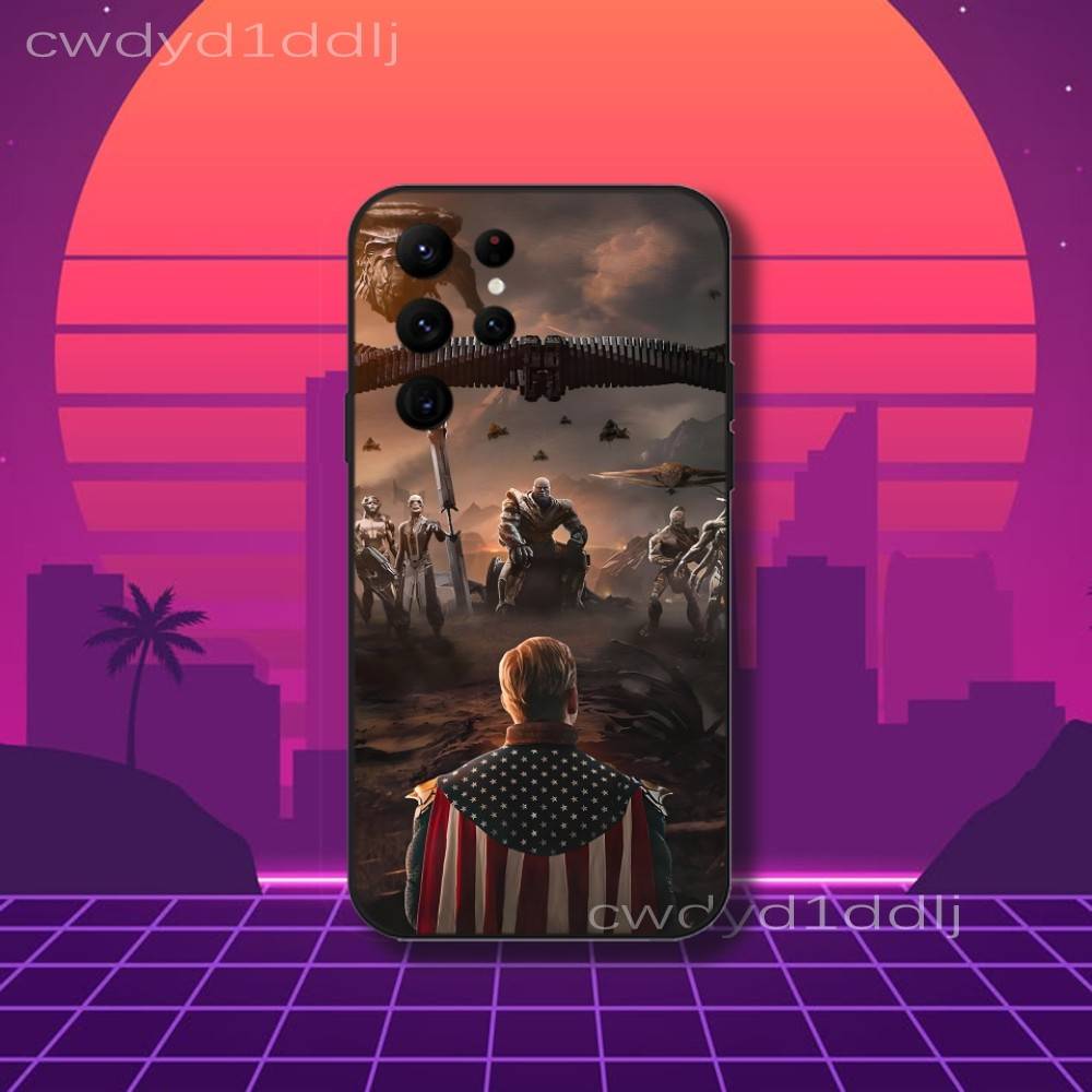 The H-Homelander Phone Case For Samsung S10,S21,FE,S21 ,S26,S25,S24,S23,Ultra,S9,S22,Plus Black Shell Cover