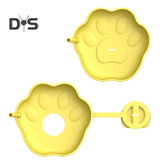 

Силиконовый держатель для мороженого, герметичный, безопасный для детей, беспроблемный держатель для лакомств, держатели для мороженого в рожках из пищевой стали со встроенной трубочкой для детей жёлтый