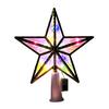LED Christmas Tree Topper Star Moon Decoration Acrylic Xmas Ornament Energy Saving Shining Lamp Festive Home Room Decor