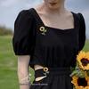 Van Gogh Sunflower High-End Enamel Brooch - Retro Female Pin Accessory