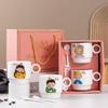MOZHOU Creative Ceramic Coffee Mug Gift Set