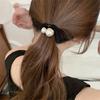 2pcs/Set Pearl Hair Ties Pendant Geometric Skinny Scrunchies Rubber Band Elastic Hair Band Women Hair Accessories Daily Headwear