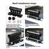 Compact Car Roof Bike Mount with Universal Compatibility Anti Rattle Aluminum Bike Rack for Mountain & City Bikes