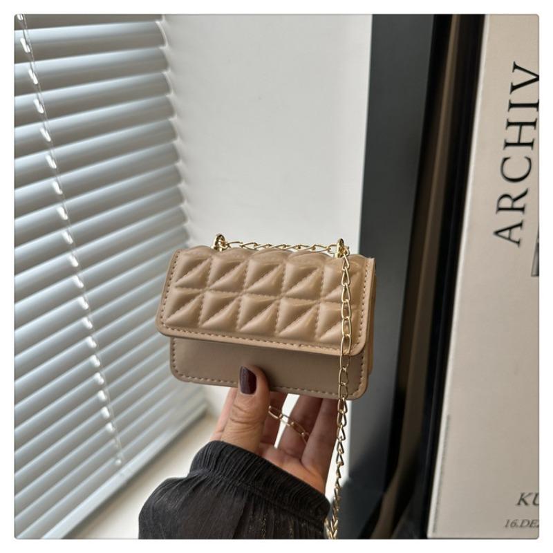 Simple Bag Women's New Popular Fashion Simple Shoulder Bag Casual Commuter Bag Small Square Bag