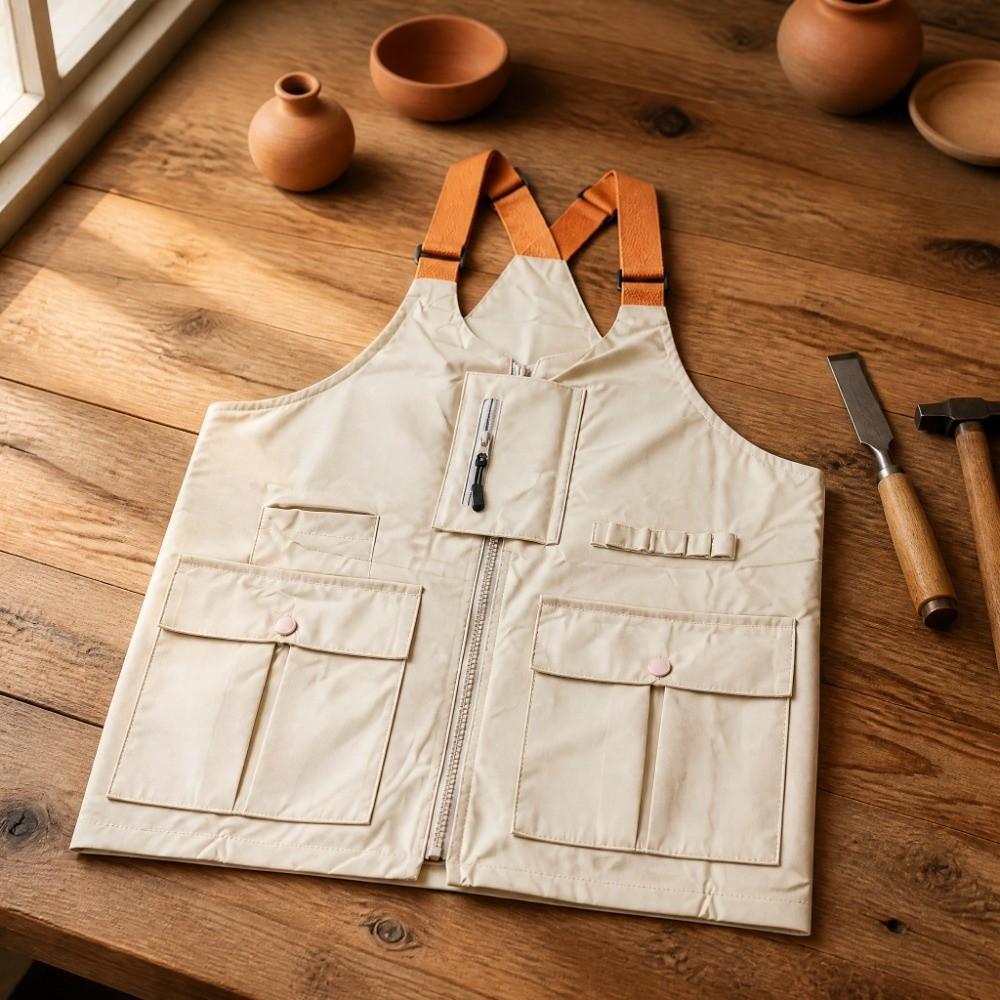 Polyester Vest Shoulder Bag Multi Zippered Pockets Crossbody Vest Bag Utility Vest Backpack Women