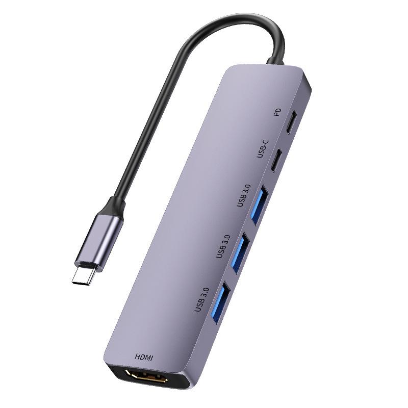 USB-C Expansion Dock with USB 3.0 Hub, Laptop Splitter, 100W Charging, 4K HDMI Converter